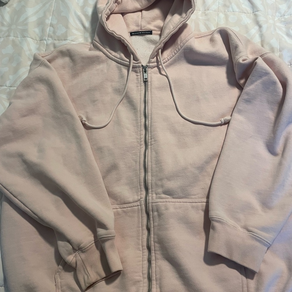 Brandy Melville Light Pink Hoodie